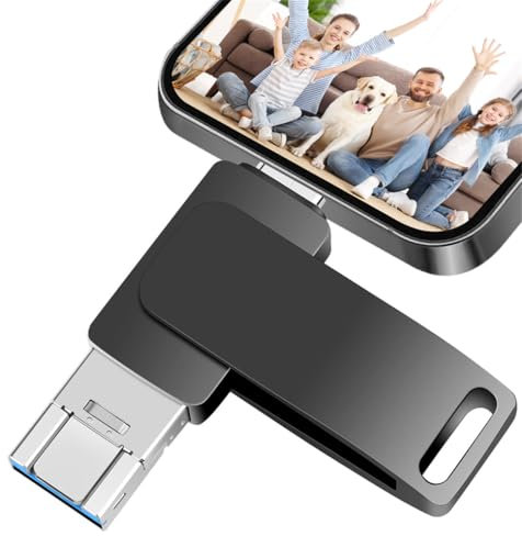 Mofboz Cle USB 512 Go 4 en 1 Clé USB Grande Vitesse Clef USB 3.0 Grande Capacité Cles USB C 512 Go Extension de Stockage pour Téléphone/OTG Android/PC/Tablette