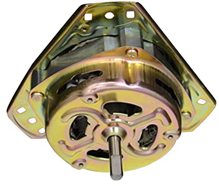 MasYosh Motor de Deshidratación de la Lavadora, Alambre de Cobre Potencia Fuerte Motor Semiautomático de Secado con un Tamaño Preciso, para el Desagüe de Lavado y Reemplazo de Secado (90W CARSE EJE)