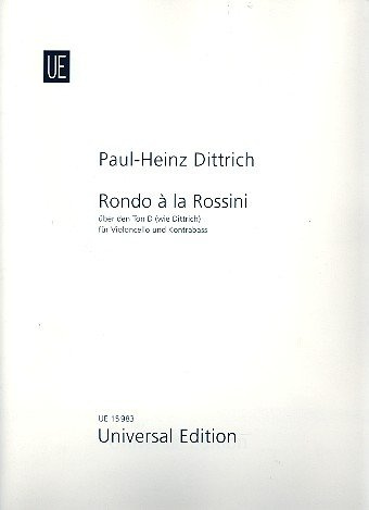 Rondo a la Rossini över tonen D som Dittrich: för cello och kontrabas