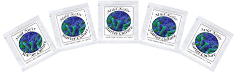 Kefir Starter Cultures - Pack of Freeze - Dried Culture Sachets for Mild Milk Kefir (5 sachets)