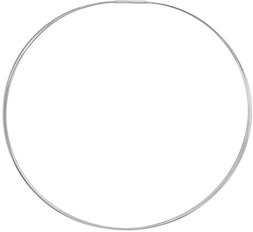 Jobo Damen-Halsreif aus Edelstahl 5-reihig 50 cm