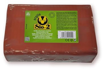 Arcilla de horno natural al 100% color rojo 5 kg