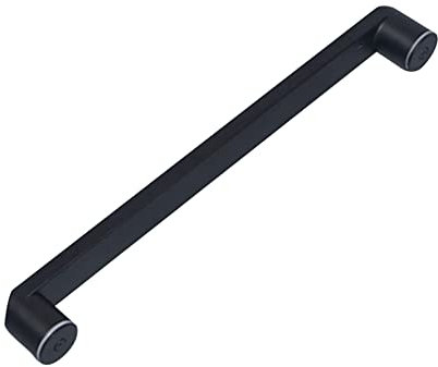 Duschskjutdörr Handtagshandtag Rostfritt stål, badrumsglasdörrhandtag Handduksstångsknapp mattsvart, skjut och dra dörrhandtagssatser Byte (Size : 600mm)