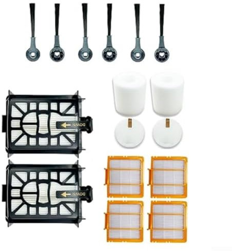 Honseadek Kit de pièces de rechange pour aspirateur robot Shark AI RV2600WSEU RV2500SEU, pour modèles ultra 2 en 1 auto-drainants