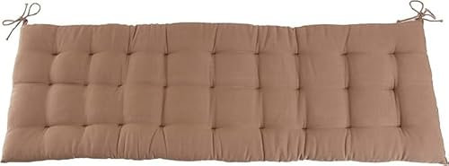 CB Home & Style Bankauflage Bankkissen 4 cm dick Sitzpolster Bank Gartenbank Auflage (Sand, 120 x 40 cm)