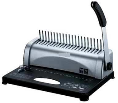 Máquina encuadernadora, Encuadernadora manual con espiral, 350 hojas, 21 orificios, 350 páginas, encuadernación, 25 hojas, perforadora