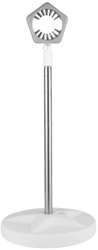 Cabilock Support Télescopique pour Sèche-Cheveux Mains Réglable 59-127 CM Support de Sol Gris en Aluminium Adapté pour Toilettage Animaux et Usage Salle de Bain Fixation Stable et