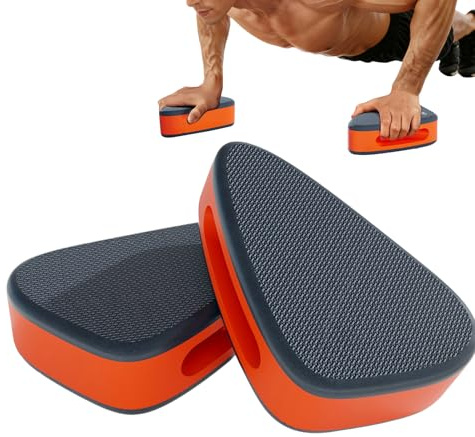 Impugnature per flessioni - Tappetino antiscivolo portatile, impugnature per flessioni per pavimento, per allenamento di, palestra, per interni ed esterni, fitness, uomini e donne