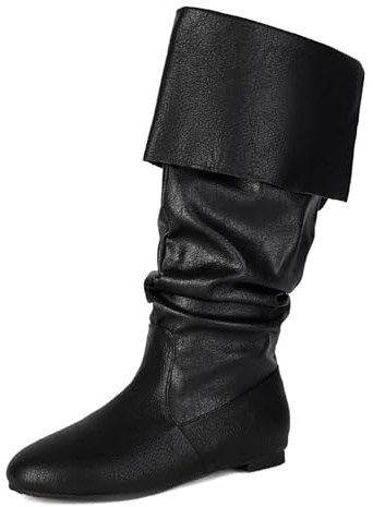 Botas medievales para mujer, botas de vaquero descalzas, botas de media bota, botines resistentes, zapatos de escalada, planos, antideslizantes, para nieve, impermeables