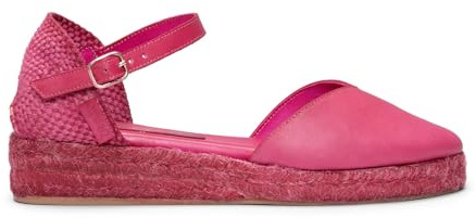 miMaO Cuña de Esparto con Tintado Natural Fucsia, EU 37