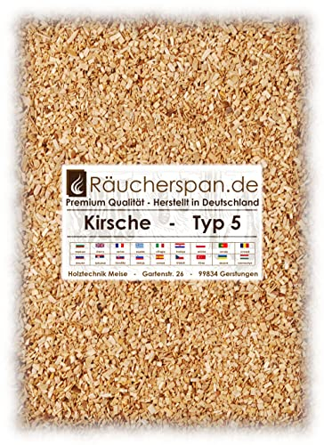 Räuchergold farine de fumage Cerise en bois de cerisier type 5, convient pour les Bor niak de Fours 1 kg (4 litres)