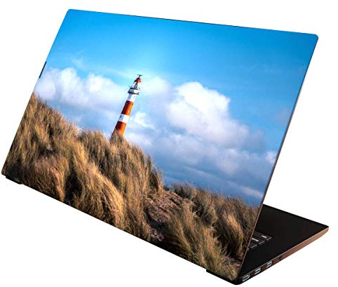 / Folie Sticker Aufkleber Skin Schutzfolie für Notebook Laptop/exklusives Design (Leuchtturm, 15-17 zoll)