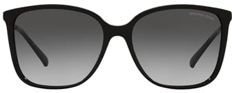 Michael Kors MK2169 Avellino Square Sunglasses, Black/Dark Grey Gradient, 56 mm