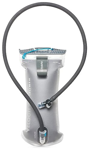 HydraPak Velocity IT (1.5L or 2L Hydration Reservoir) - Insulated Water Bladder/Reservoir for Hydration Pack – Self-Sealing Bite Valve, Leak Proof and Dishwasher Safe