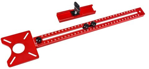 Support de rainure de fraisage 4 en 1, en alliage d'aluminium, plaque d'insertion de table de défonceuse, planche à bois amovible, gabarits réglables pour le travail du bois (métrique)