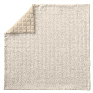 VERTBAUDET Couverture/Fond de Parc bébé en Gaze de Coton Hygge Beige imprimé 75X100
