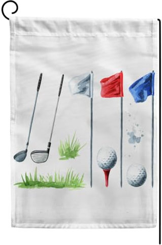Drapeaux, Ensemble De Clubs De Golf Et De Sports Drapeau De Bal Drapeau Renforcé,Résistant À La Décoloration Bruant Pour Décorations Manif Célébration 30X45Cm