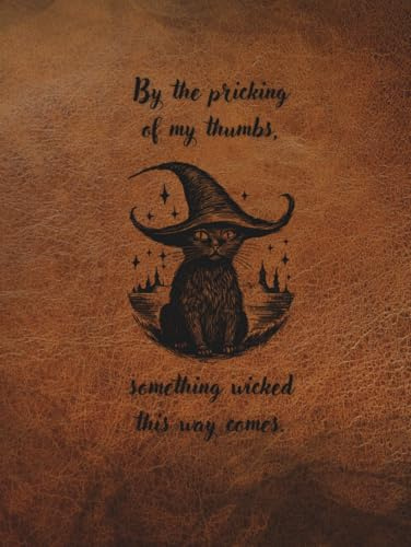 ARABELLA ALLEY Create your own Recipe Book, Journal, Sketch Book, Scrapbook, Photo Album, All-purpose Writing Journal, Halloween, Gothic, 8.5x11, ... Witches Hat, Something Wicked This Way Comes