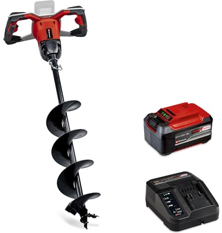 Einhell Professional Akku-Erdbohrer GP-EA 18/150 Li BL Power X-Change (18 V, Brushless, inkl. Erdbohrer Ø 150 mm, Bohrtiefe 80 cm, inkl. 5,2 Ah Akku & Ladegerät)