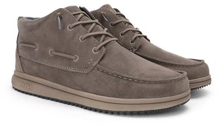 WALK IN PITAS | TIMOR SUEDE | Stivali casual da uomo | Stivaletti in pelle scamosciata | Scarpa urbani | Mocassini | Nautiche | Calzatura Senza lacci | Calzature Walkinpitas | Tortola | 42