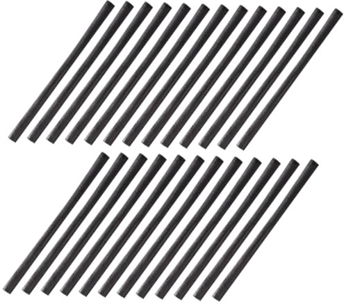 Veemoon 25 pièces Bâtons Fusain en Bois pour Croquis Dessin et Peinture Outil de Dessin Pratique pour Artistes et Débutants