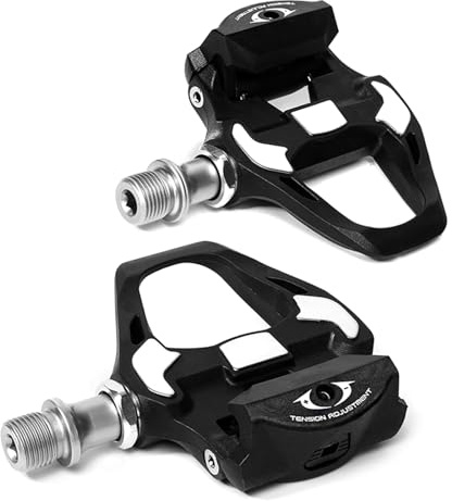 YiQinzcxg Pédales de vélo de course avec roulement étanche - Design ergonomique - Stabilité améliorée - Distance de montagne - Pédale de vélo sans clic