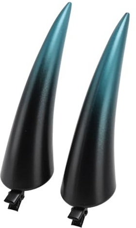 BAFOVY Horquilla de Cuernos ABS y Metal Horquilla de Cuernos de 4,3 X 1 Pulgada Diseño de Clip Realista Ajustable Ligero para Fiesta de Halloween Cosplay Tema de Maquillaje Adultos (BLUE)