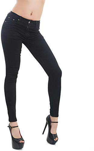 Toocool - Jeans Donna Pantaloni Skinny Slim Elasticizzati Push up Aderenti Nuovi M5780 [M,Nero]