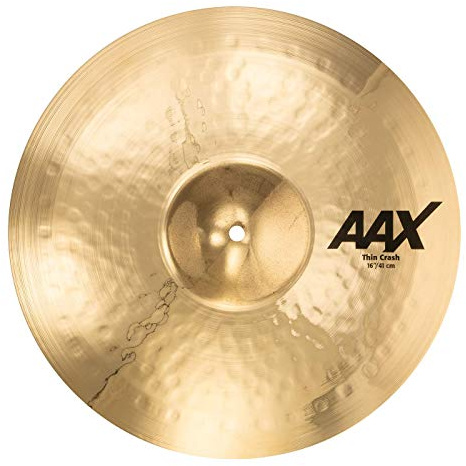 SABIAN 16 AAX Thin Crash Cymbal, Brilliant Finish