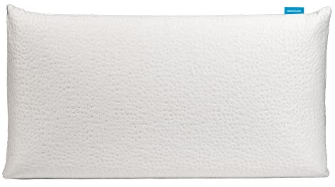 Cecotec Almohada Flow PureAdapt 135 cm. 100% Viscoelástica, Firmeza Medio-Alta, Máxima Adaptabilidad y Confort, Tacto Extra Suave, Funda Lavable y Tratamiento Antiácaros y Antibacterias