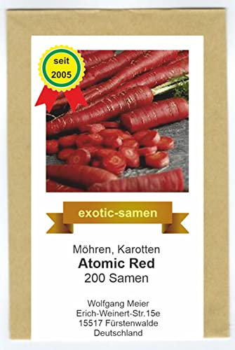 Möhre - Karotte - Atomic Red - samenfeste Sorte - 200 Samen