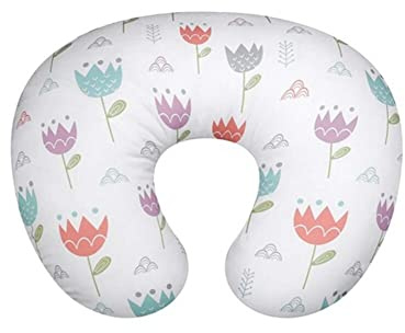 Uposao Funda de almohada de lactancia para bebé, recién nacido, en forma de U, funda de cojín elástica reemplazable para bebés recién nacidos, alimentación para bebés y niñas, 55 x 40 cm