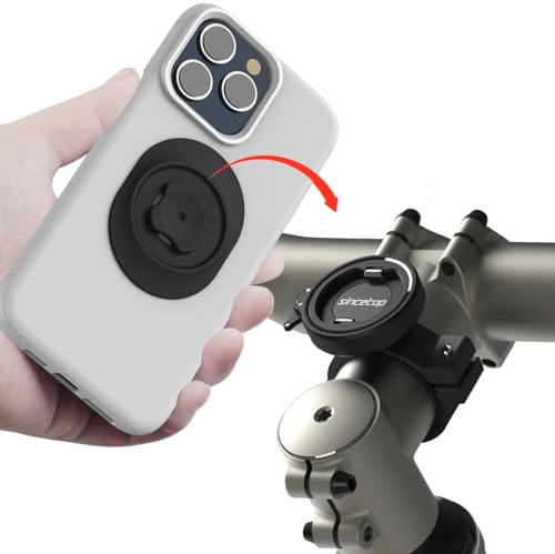 Handyhalterung Fahrrad Lenker, Motorrad Handyhalter - Stabile Alu Handy Fahrradhalterung für Rennrrad, Scooter, Rooler, E-Bike, MTB, Handy Halterung Fahrradlenker für iPhone 17 16 & 4-7,5 Smartphone