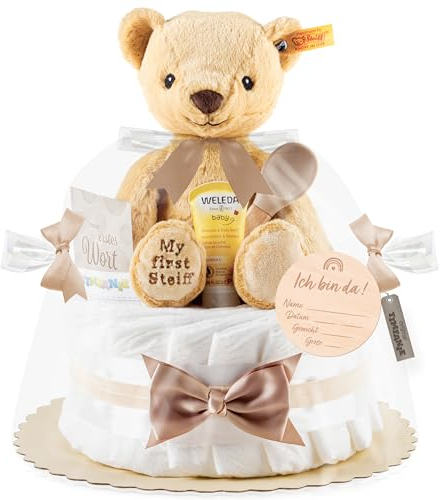 Timfanie® Windeltorte | Steiff My first Teddy | neutral | 0-8 Monate
