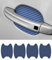 Flaconi 4PCS Auto Türgriff Schutz，Türgriff Schutz Auto,Auto Türgriff Aufkleber,Autotürgriff Schutzfolie,Schutz Aufkleber für Auto Türgriffe,Universal Fit für die meisten Fahrzeuge (Blau)