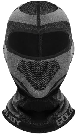 YNR Cycling Balaclavas, Breathable Face Mask Neck Warmer for Helmet Protector Scarf, Multifunctional Motorbike Balaclava for Outdoor Sports Skiing, Cycling, Mountaineering, Hiking, Motorcycle,Black