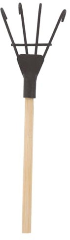 MUSISALY Rastrillo Miniatura De Hierro y Madera para Manualidades Decoración De