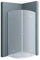 doporro Duschkabine 90x90 viertelkreis Dusche Duschabtrennung ESG-Sicherheitsglas Satiniert inkl. Easy-Clean-Beschichtung Ravenna02VS
