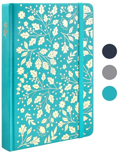 TIEFOSSI Bullet Dot Journal, quaderno vintage per donne e uomini, 160 GSM 192 pagine premium, quaderni con copertina rigida A5, regalo per viaggi, ufficio, scrittura quotidiana