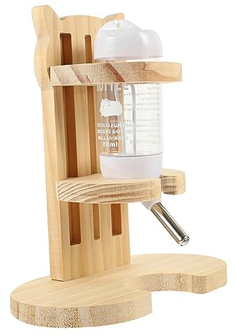 Toddmomy Botella de Agua para Hámster con Soporte de Bebedero para Pequeños Animales de Usar y Antigoteo para Hámsters y Cobayas