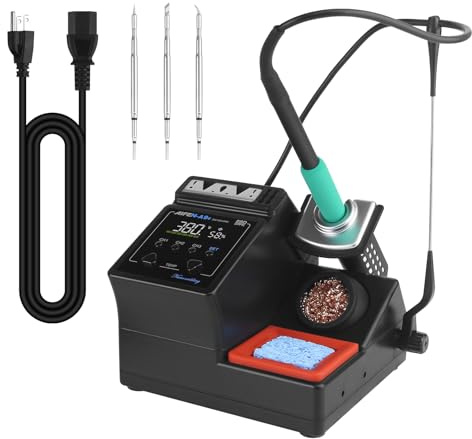 A9E Lötstation 160W High Power Digital Display Temperatursteuerung Lötstation Lötein mit 3pcs 210 Lötspitzen
