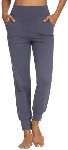 MOVE BEYOND Pantalon de Jogging Femmes avec 4 Poches Sport Yoga Gym Joggeur, Gris, XS