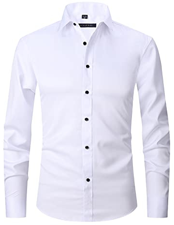 Chemise formelle à manches longues pour homme - Pour les loisirs - Pour costume, business, mariage