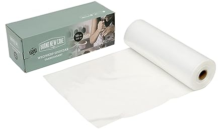 BrandNewCake® Sac à Poche Monouso 55cm - Trasparente - Confezione da 100 Pezzi - Sacchetti per Decorazione Resistenti