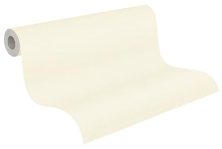 A.S. Création Tapet vit – väggtapet 393414 – högkvalitativ enfärgad fibertapet för sovrum – 10,05 m x 0,53 m – tillverkad i Tyskland