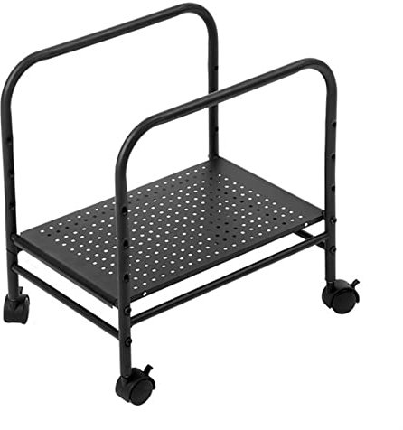 Support pour PC - Tour de PC - Réglable - Roulettes verrouillables à 360° - Pour la maison et le bureau - Noir