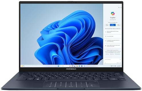 ASUS Zenbook 14 UX3405CA - Laptop con pantalla táctil FHD de 14 pulgadas, Intel Core Ultra 7 255H, 16 GB de RAM, SSD de 512 GB, gráficos Intel Arc, Windows 11 Home, Ultrabook portátil delgado y ligero