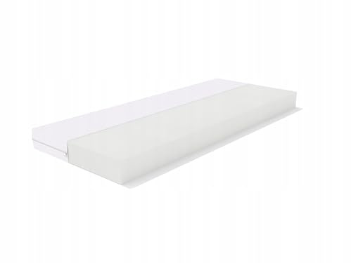 REM-Sen Matratze 90x200cm Höhe 9 cm Härtegrad 4 (H4) aus elastischem Polyurethanschaum T25 mit Antiallergischem Bezug, Feste Schaumstoffmatratze für Erwachsene & Kinder, Öko-Tex Zertifiziert