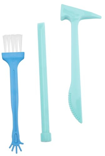 LALADEFIEE Educational Gem Dig Kit for – 3pcs Archaeological Excavation Set with Hammer, Brush, and – DIY Digging Tools for Boys and Science Learning