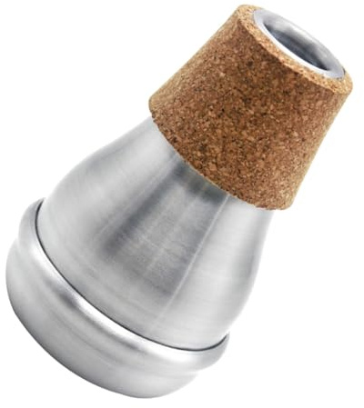 SOLUSTRE Silenziatore per Tromba Portatile in Alluminio, Sordina Strumento Musicale Compatta, per Musica e Jazz, Migliora la Qualità del Suono